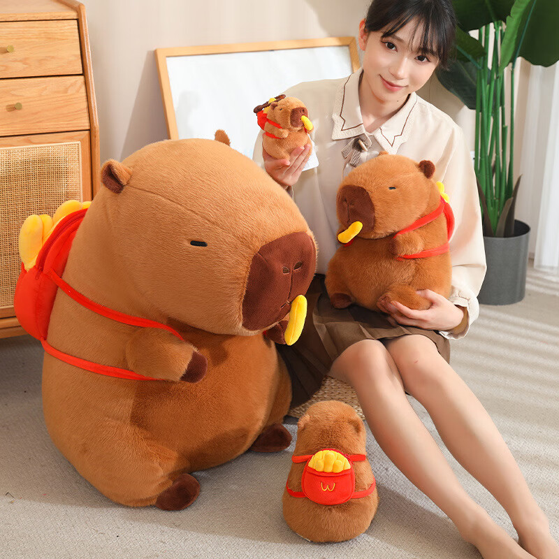 Beshine Capybara Plush Toy Stuffed Animal Birthday Gift Female Backpack Drawstri...