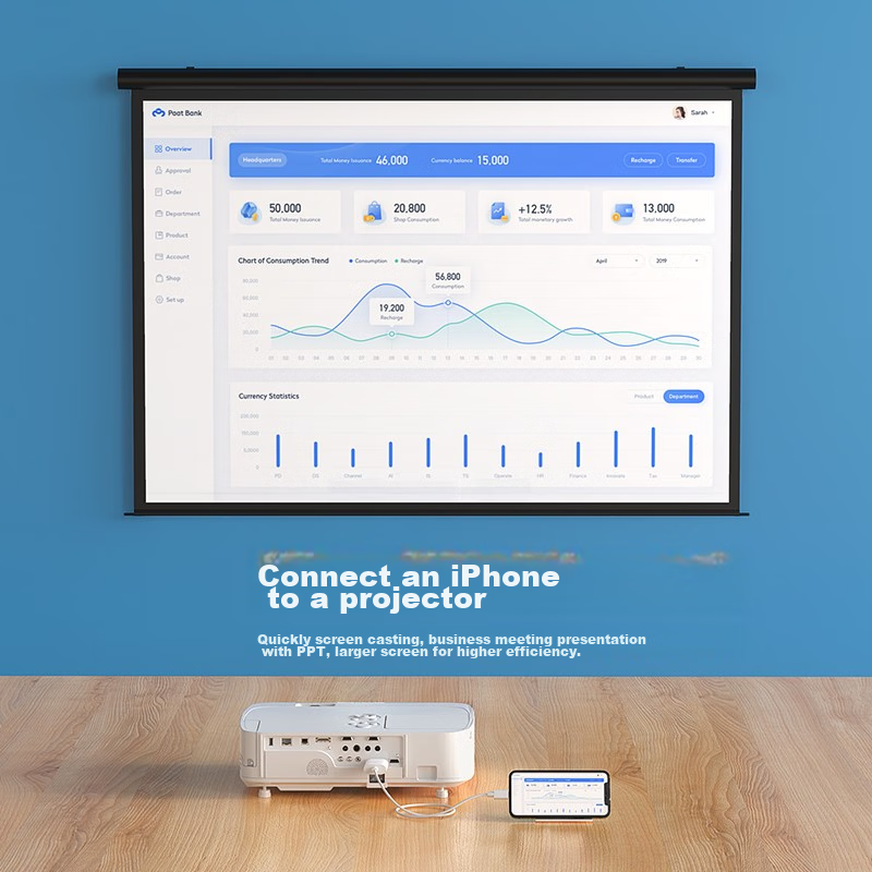 Biaze Lighting to HDMI Cable, Apple IPhone Screen Mirroring Cable/Screen Casting...