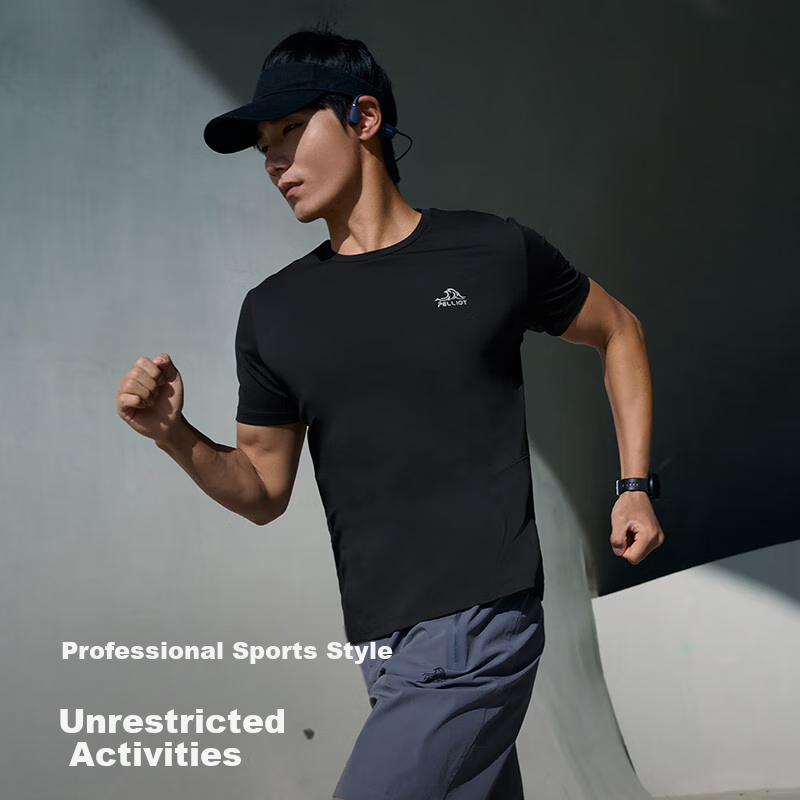 Pelliot Outdoor Quick Dry T-shirt Men Women Spring Round Neck Sports Short Sleev...