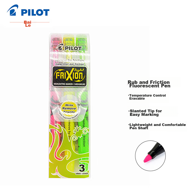 PILOT Erasable Highlighters, Student Drawing Slanted Tip Marker Set, SW-FL Fluor...