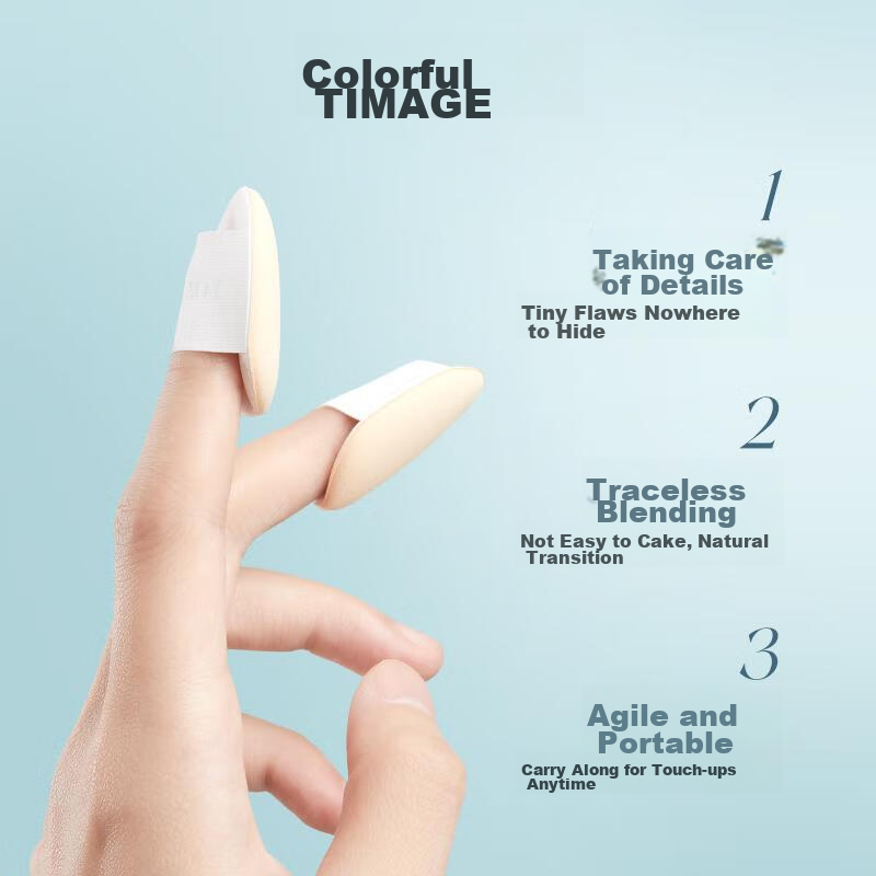 TIMAGE Highlighter Powder Puff *2 Pieces, Adheres Well, Doesn't Absorb Powder, f...