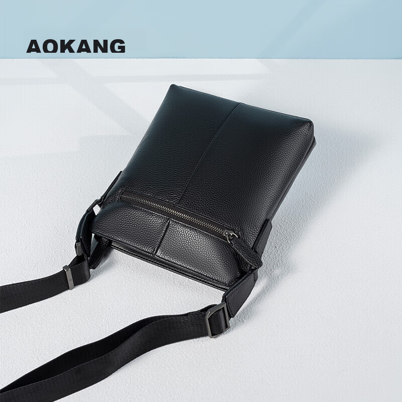 Aokang Men's Shoulder Bag, Top-Grain Leather, Business Casual Crossbody Bag, Dai...