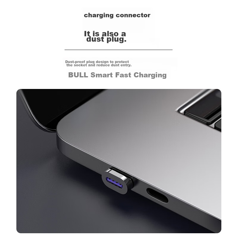 Biaze Type-C Adapter, Right-Angle Magnetic Adapter, Supports 120W High Power, Ap...