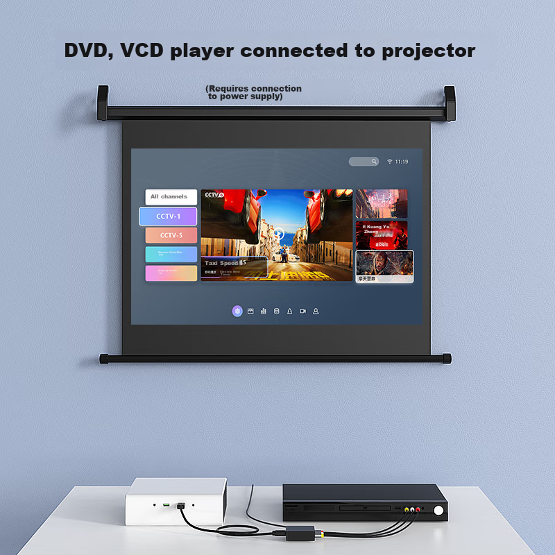 Biaze AV to HDMI Cable Converter, 3RCA to HDMI Adapter, USB Powered, AV Interfac...