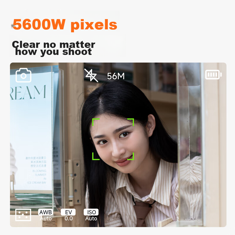 CAIZU Optical Zoom Front And Rear Dual Digital Camera, 5X Telephoto Zoom Retract...