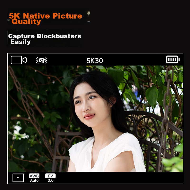 CAIZU Optical Zoom Front And Rear Dual Digital Camera, 5X Telephoto Zoom Retract...