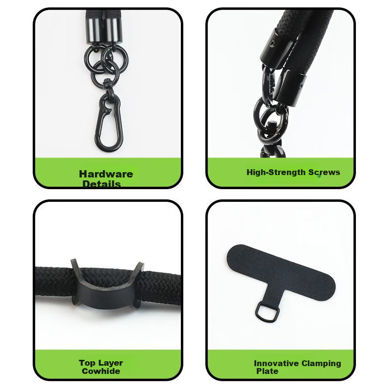 BeiYiPin [Neck Hanging + Pad Anti-lost] Mobile Phone Lanyard Crossbody Shoulder...