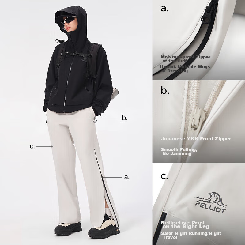 Pelliot [Shanke] Hard Shell Tactical Pants for Men And Women, Windproof, Summer...