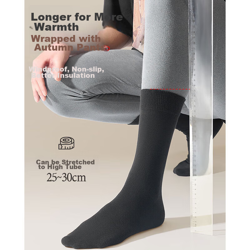 Beiji Rong 25-Year Spring And Autumn Socks for Men [100% Pure Cotton 7A Odor-Res...