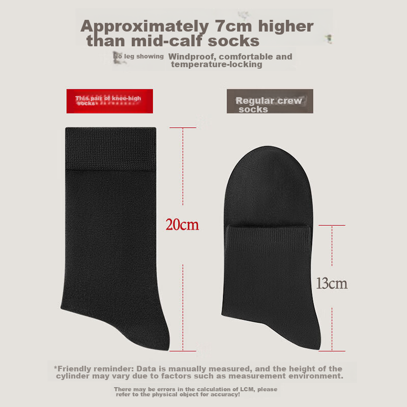 Beiji Rong 25-Year Spring And Autumn Socks for Men [100% Pure Cotton 7A Odor-Res...