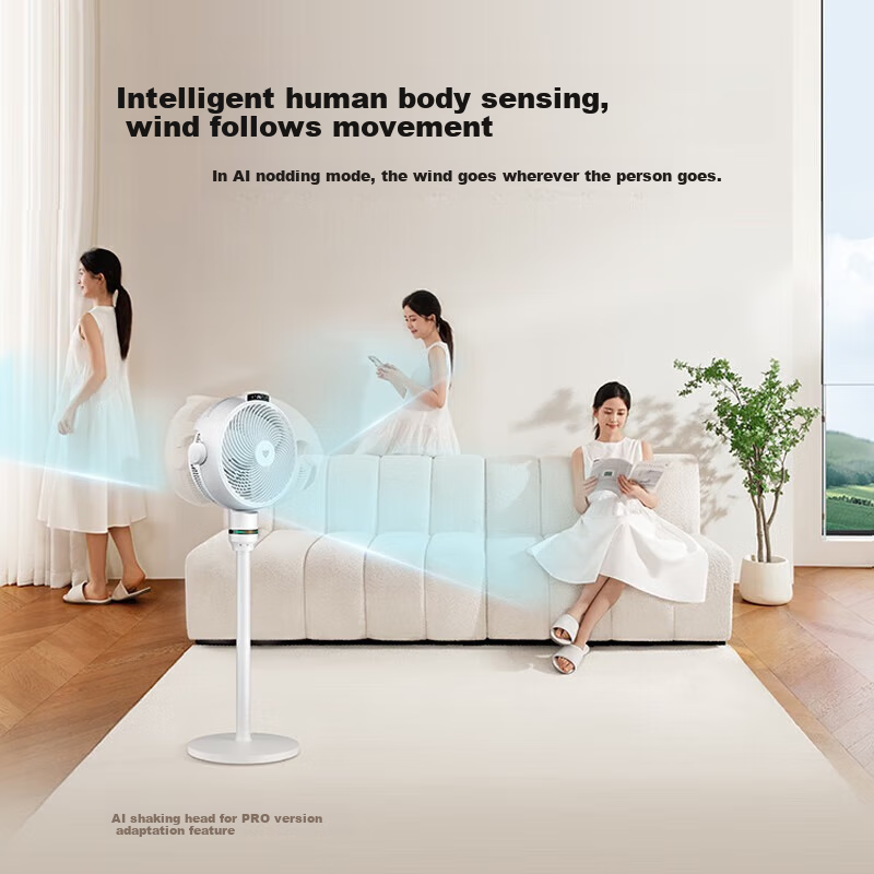 Beiang [AI Intelligent Control] Air Circulation Fan, High Airflow, Oscillating E...