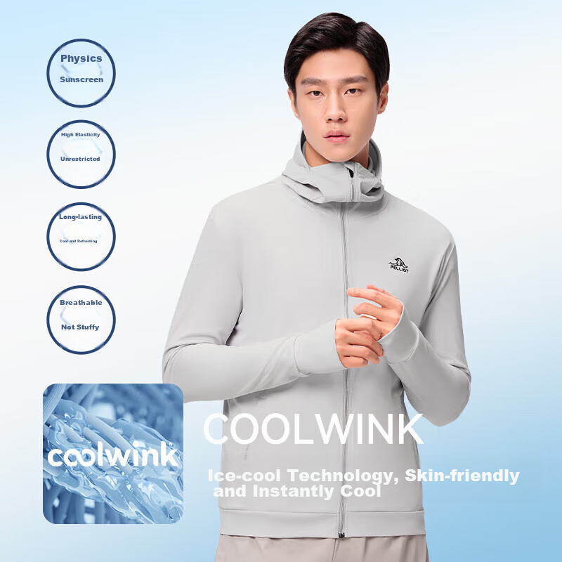 Pelliot Men's Outdoor Sun Protection Jacket, UV-Resistant Summer Coat, Cool And...