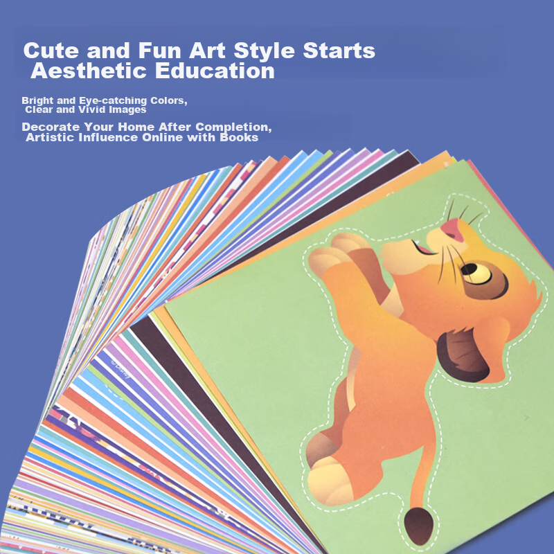 Chuge Children's Paper Cutting Set, 108 Sheets, Hello Kitty Fun Origami Craft Ki...