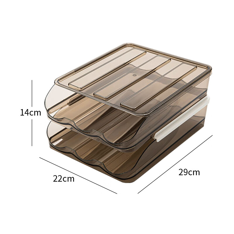 AOmeiyou Refrigerator Egg Storage Box, Drawer-Style Egg Container, Fresh-Keeping...