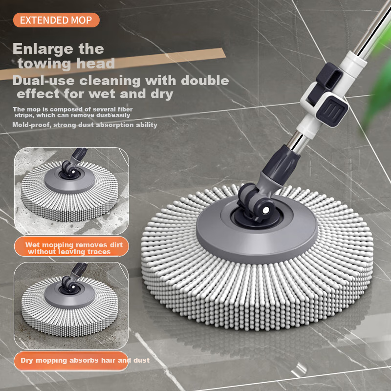 Bendi Spin Mop Bucket Hydraulic Labor-saving Rod Household Mop Automatic Dehydra...