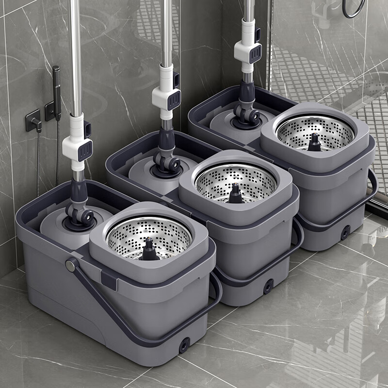 Bendi Spin Mop Bucket Hydraulic Labor-saving Rod Household Mop Automatic Dehydra...