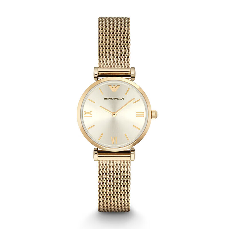 Emporio Armani Women's Watch AR1957, Minimalist Stainless Steel Strap European a...