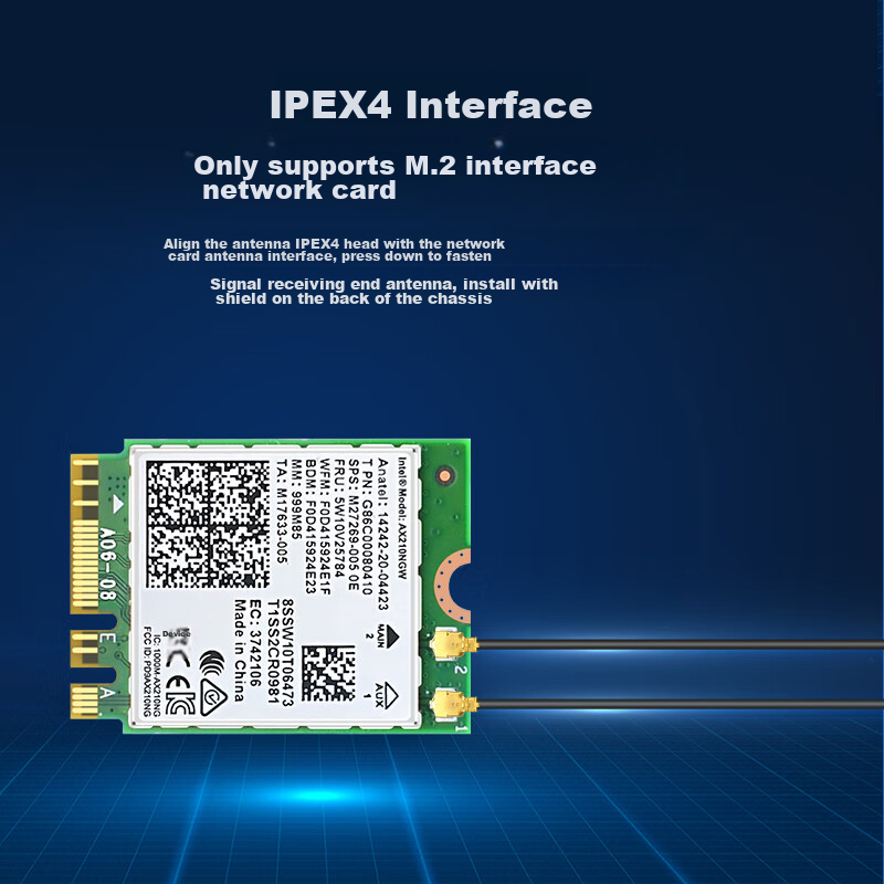 EB-LINK Wireless Network Card External Extension Antenna, IPEX 4th Generation, 2...