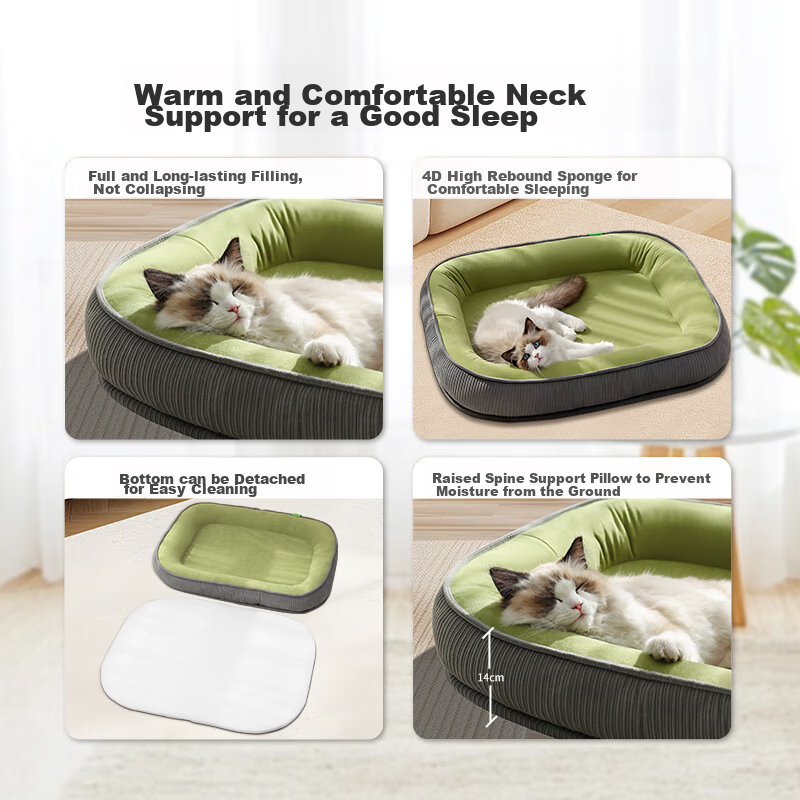 ERGOBABY Pet Dog Bed Cat Bed, Winter And All-Season Warm, Removable And Washable...