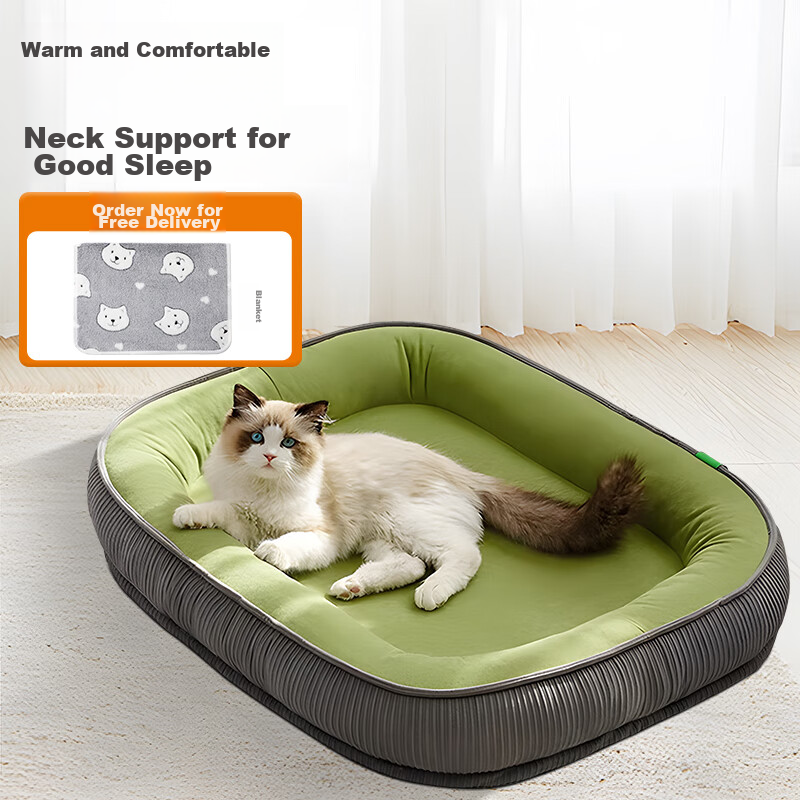 ERGOBABY Pet Dog Bed Cat Bed, Winter And All-Season Warm, Removable And Washable...