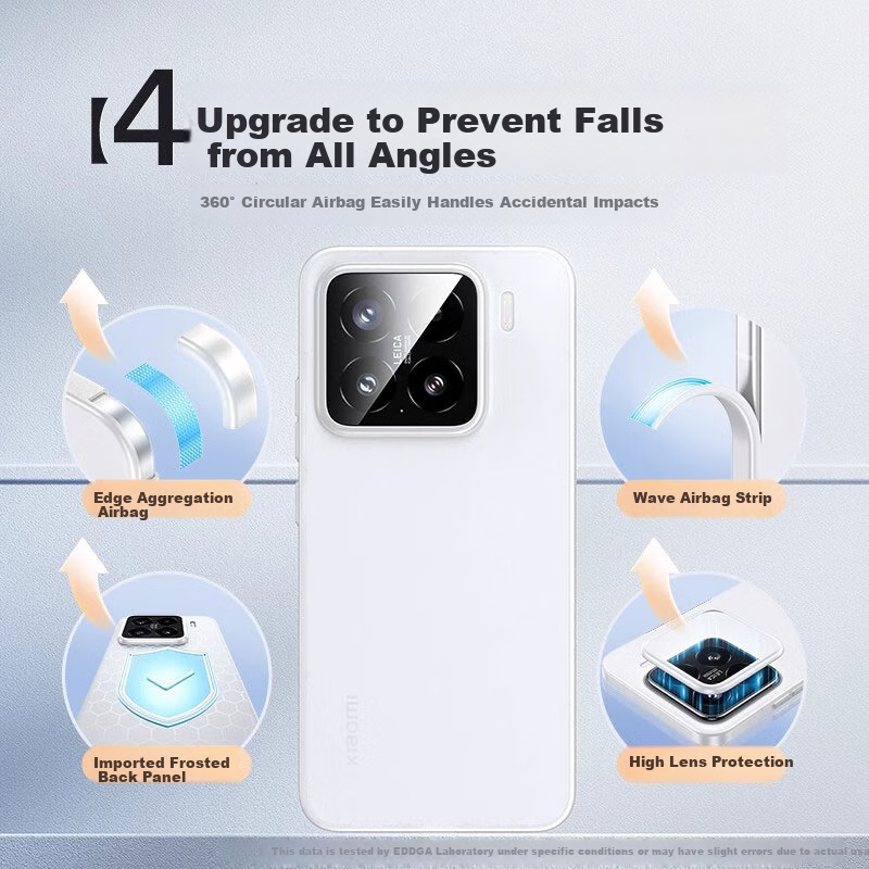 EDDGA Xiaomi 15 Phone Case Xiaomi 15 Protective Cover Ultra-thin Frosted Semi-Tr...