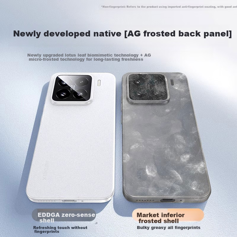 EDDGA Xiaomi 15 Phone Case Xiaomi 15 Protective Cover Ultra-thin Frosted Semi-Tr...