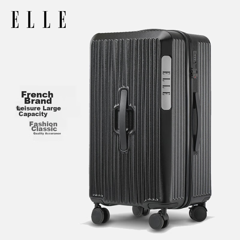 ELLE Suitcase French Fashion Trolley Case Women's Travel Luggage Large Capacity...