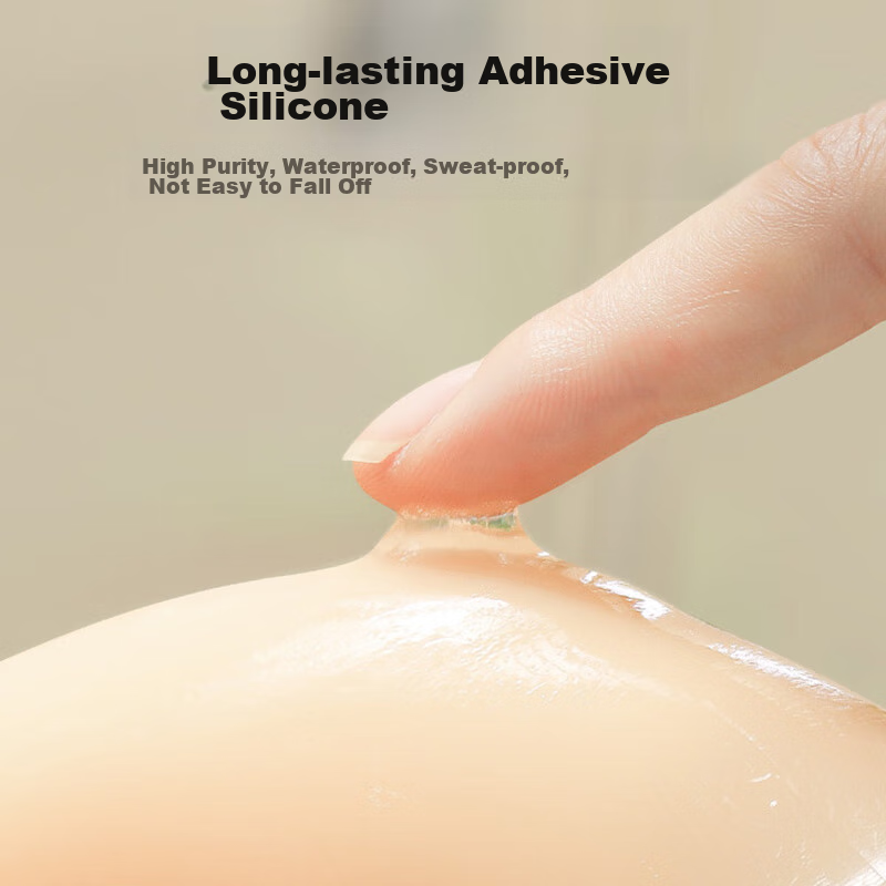 FitonTon Silicone Nipple Covers for Women, Strapless Bra, Seamless Anti-Nipple S...