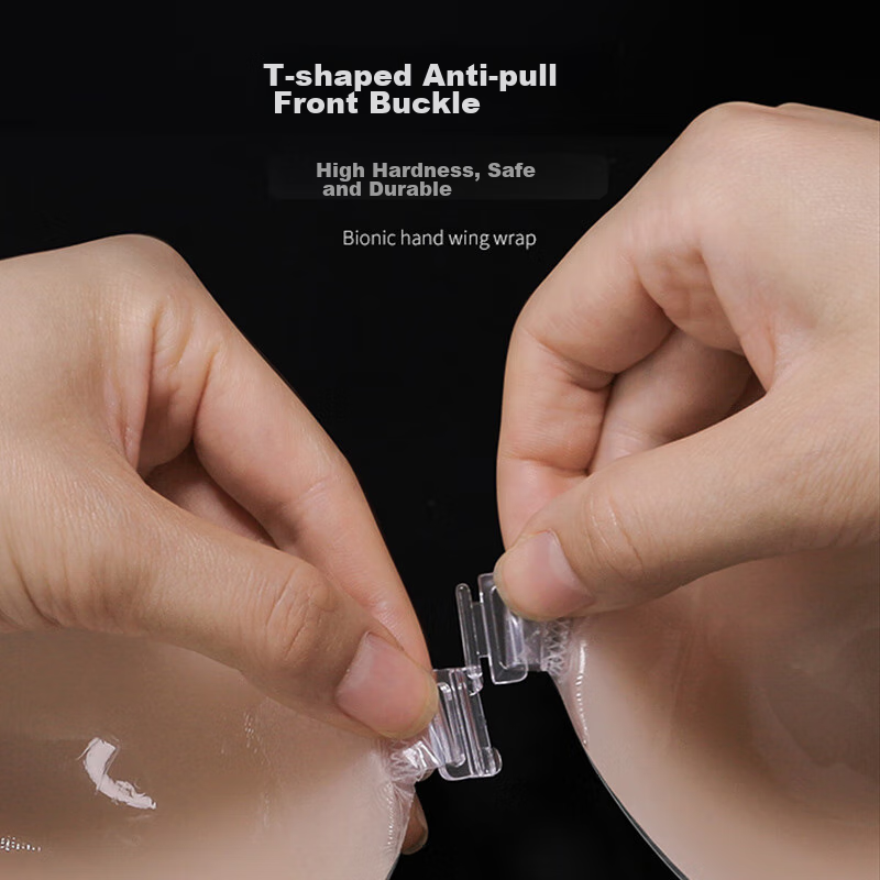 FitonTon Silicone Nipple Covers for Women, Strapless Bra, Seamless Anti-Nipple S...