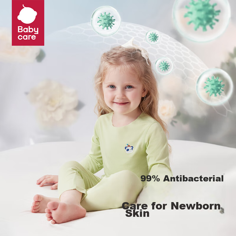 Babycare Camellia Children's Loungewear, Spring Modal Thin Pajamas, Autumn And W...