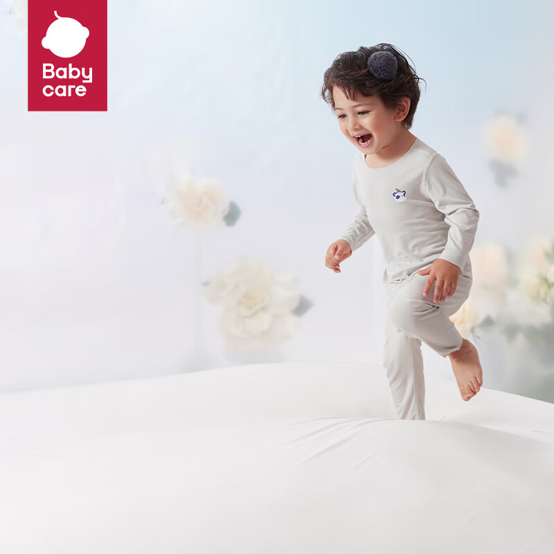 Babycare Camellia Children's Loungewear, Spring Modal Thin Pajamas, Autumn And W...