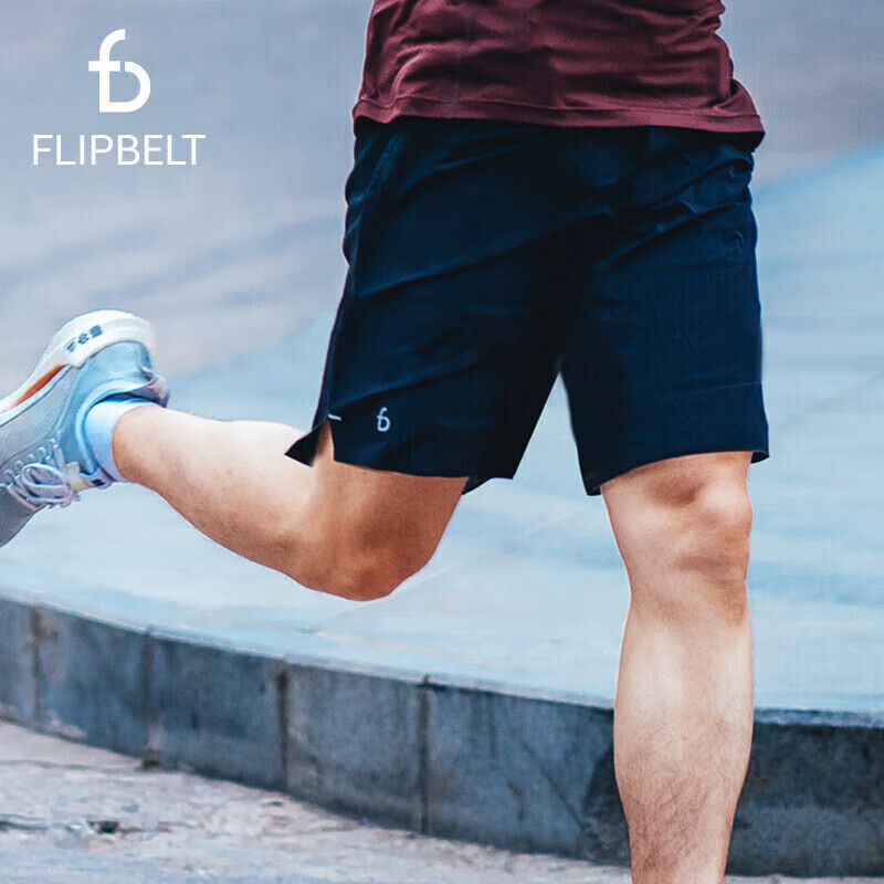 Flipbelt Men's Sports Waist Pack Shorts, Quick-Dry Fitness Track And Field Runni...