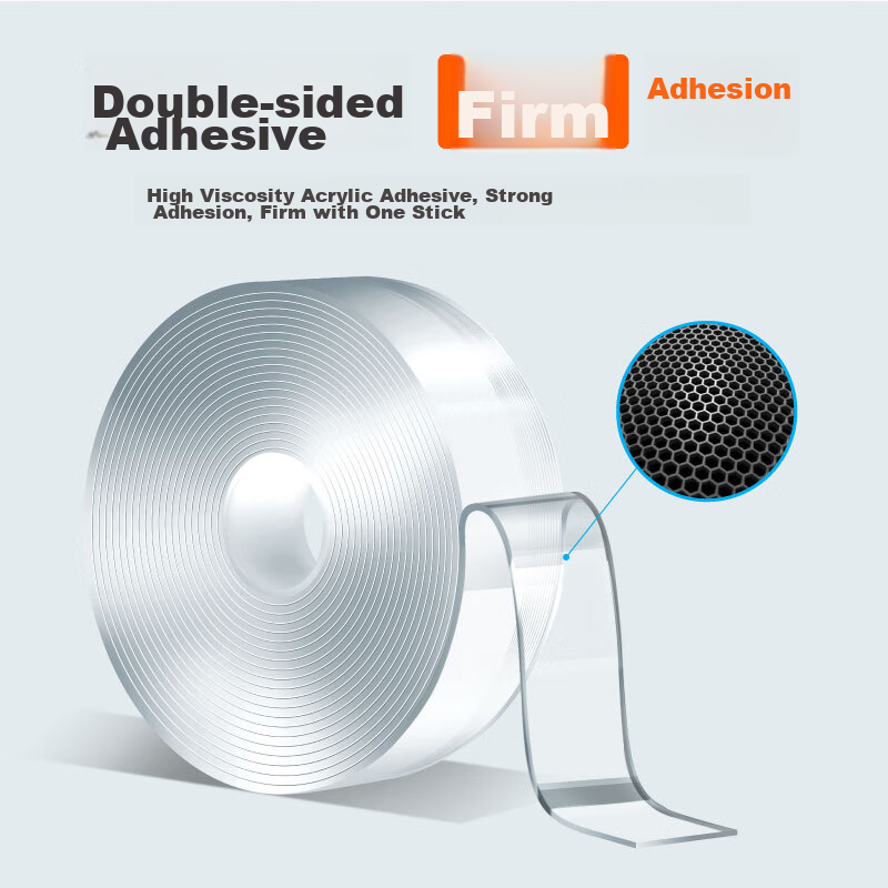 DSB Invisible Nano Double-Sided Tape, Thickened Version, 30mm*5m*1.8mm, Transpar...