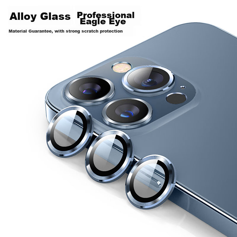 ESCASE IPhone 13 Pro Max/13 Pro Camera Lens Protector, Metal Rear Camera Full Co...