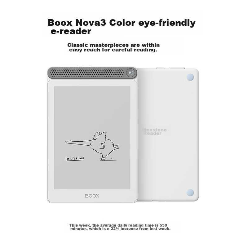 BOOX Wenshi A6 Premium Edition, 6-Inch E-Reader, E-Ink Screen Tablet, AI Voice C...