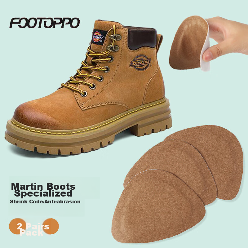 FOOTOPPO Martin Boots Heel Grips for Men, Foot Pain Relief Pads, Shoe Size Adjus...