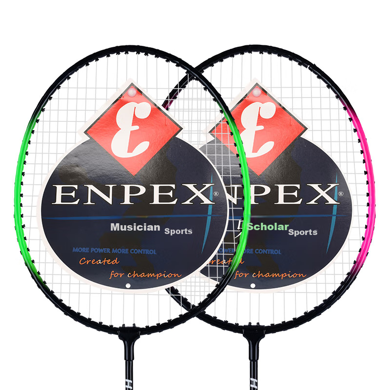 ENPEX Badminton Racket Set, Durable for Students And Adults, Pair of Rackets, AR...