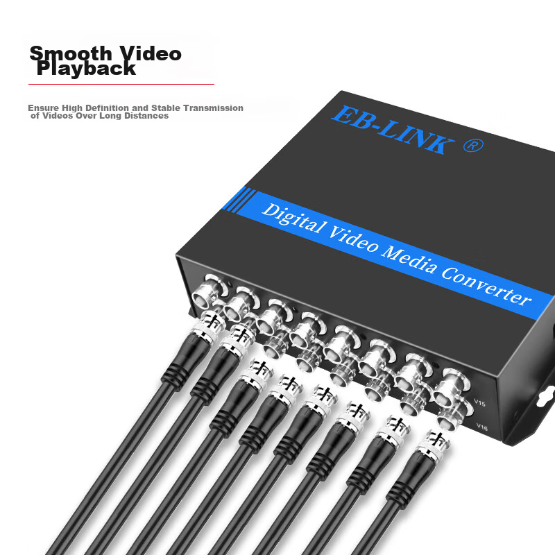 EB-LINK EB-RS Video Optical Terminal, 16-Channel Pure Video Digital Analog HD Mo...