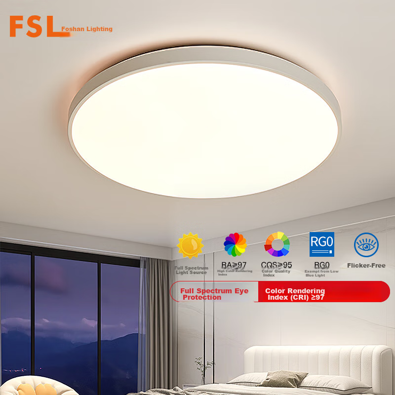 FSL Foshan Lighting Ceiling Light, LED Bedroom Light, No Blue Light, Eye Protect...