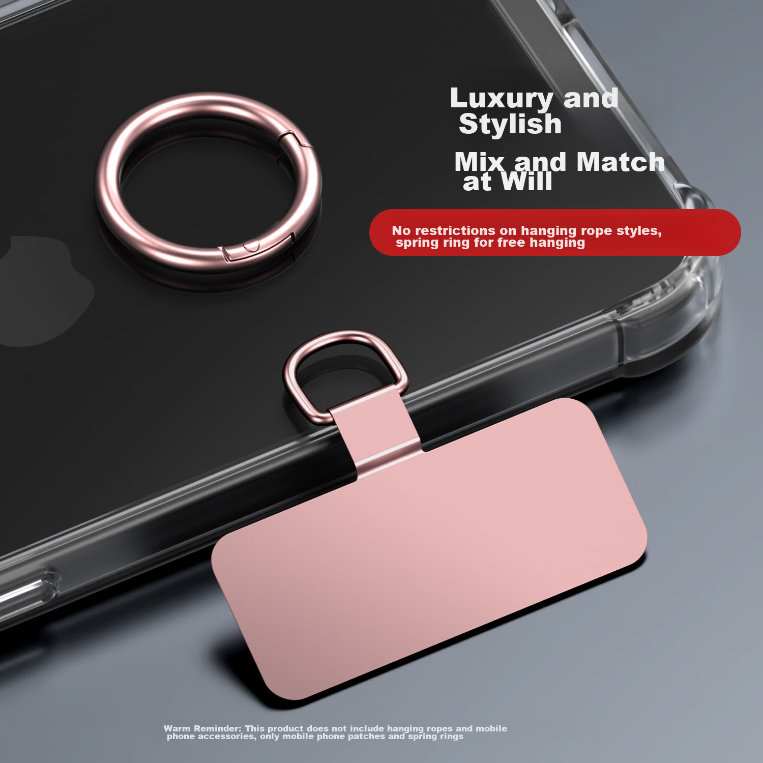 ESCASE Ultra-Thin Metal Clip Phone Case, Universal Clip-On Stand for Huawei, App...