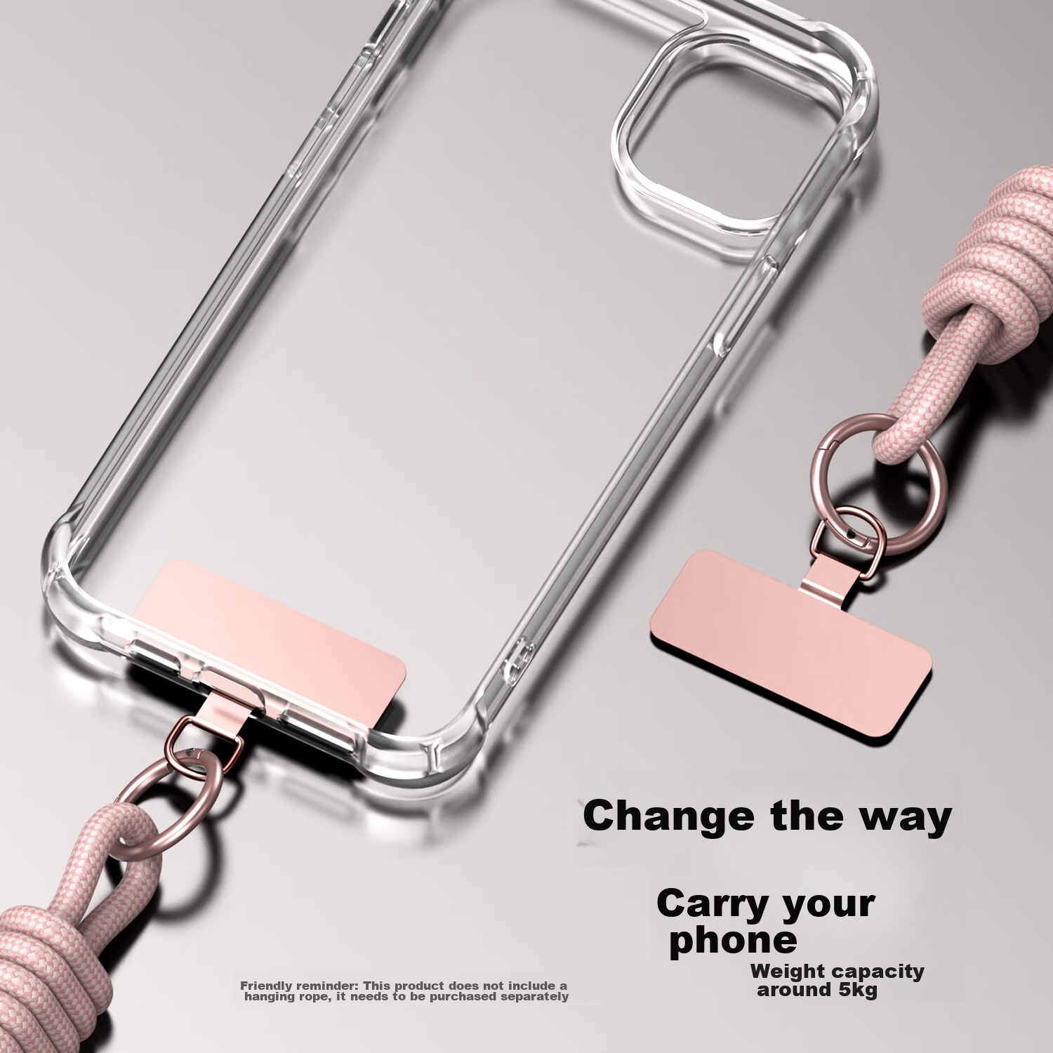 ESCASE Ultra-Thin Metal Clip Phone Case, Universal Clip-On Stand for Huawei, App...