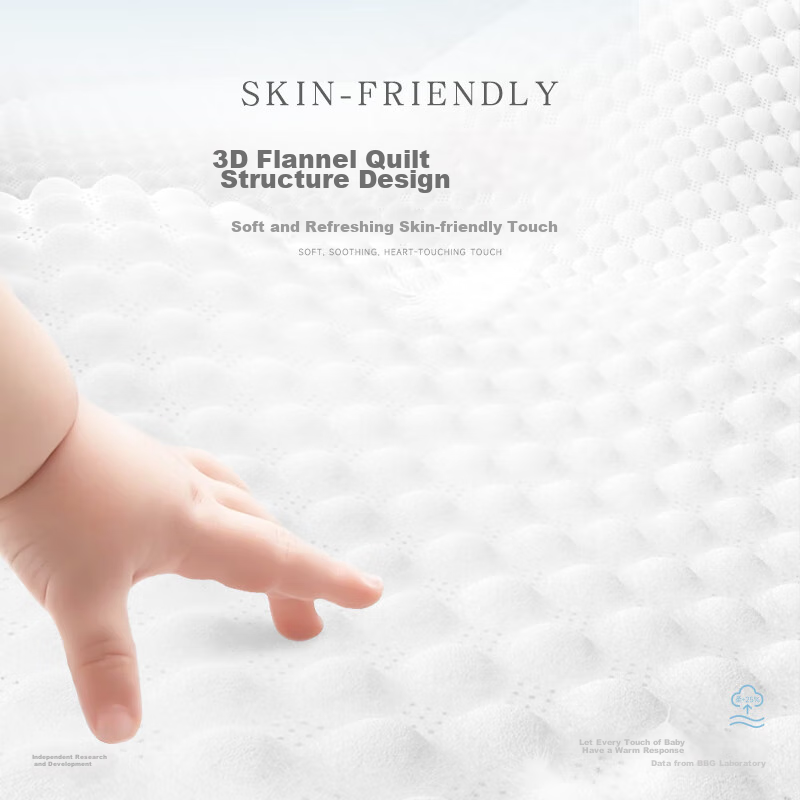 BBG White Swan Series Diapers, Size L, 52 Pieces (9-12kg), Disposable Diapers, R...