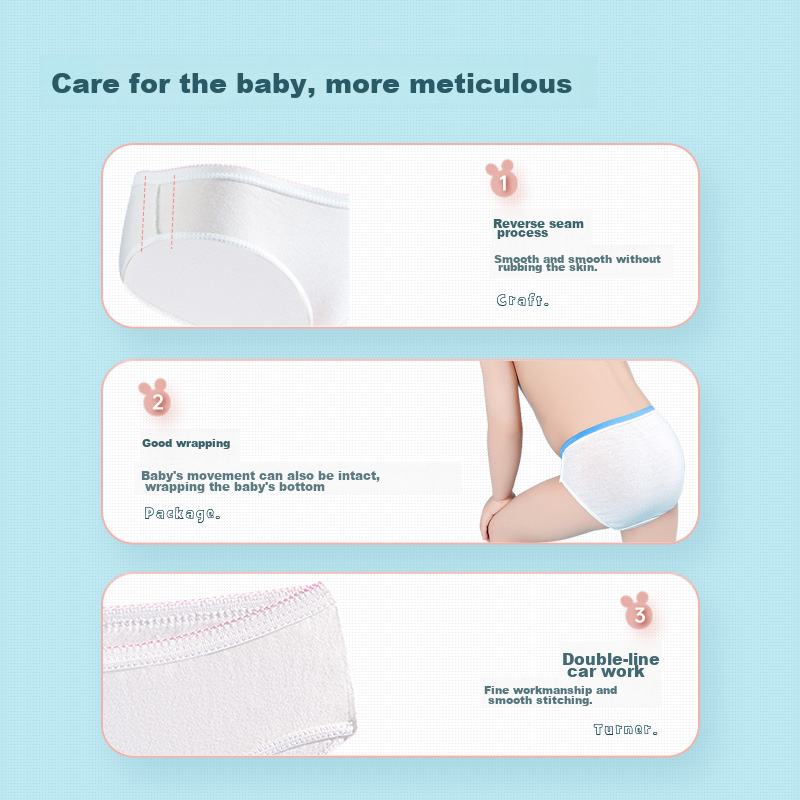 Freego Children's Disposable Underwear, Travel Pure Cotton, for Kids, Primary Sc...