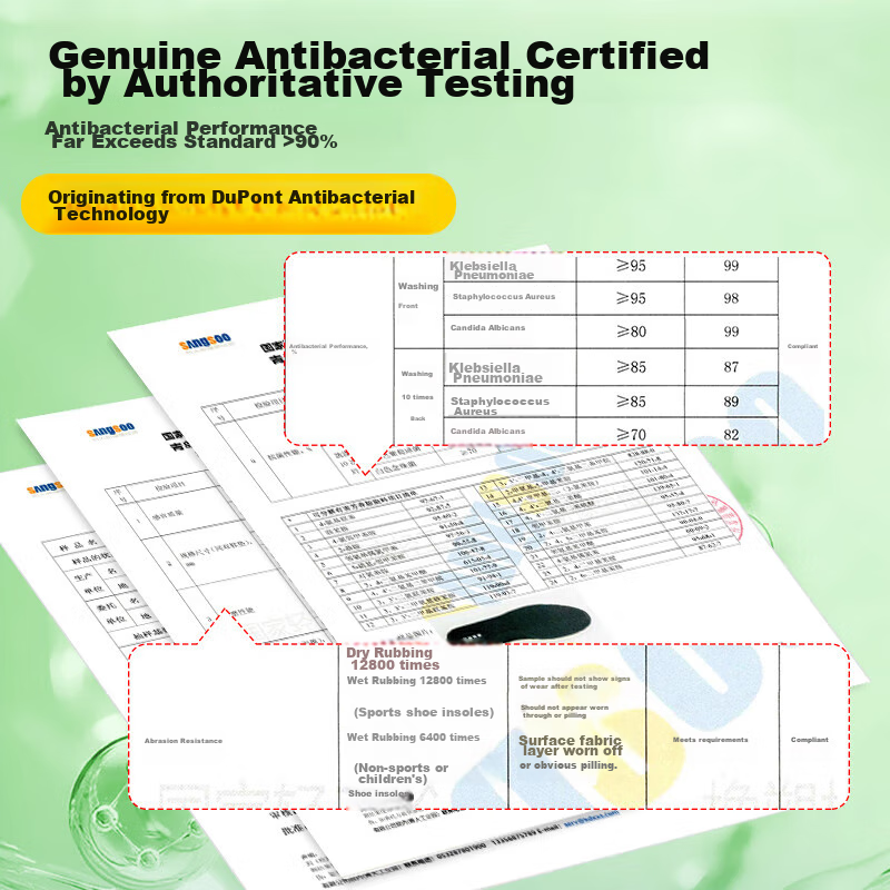 3AnGnI 3 Pairs of Insoles for Men and Women, Odor-resistant, Antibacterial, Shoc...