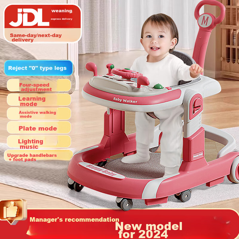 DEERC Toddler Walker, Anti-O Leg Design, 2024 Model, Toy for Children, Anti-Roll...