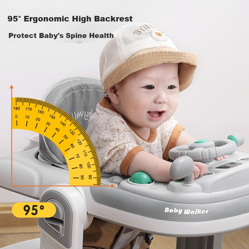 DEERC Toddler Walker, Anti-O Leg Design, 2024 Model, Toy for Children, Anti-Roll...