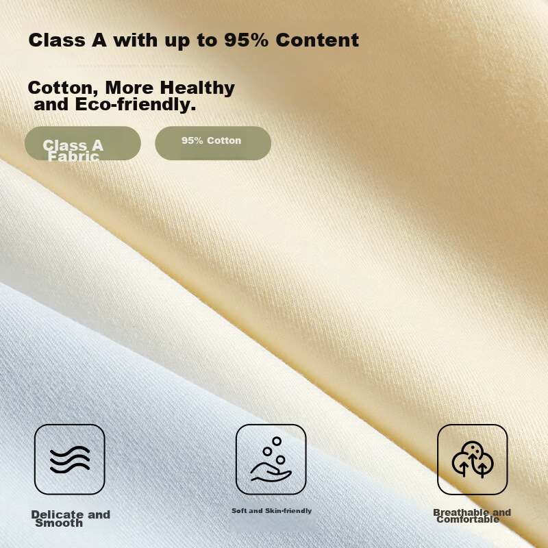 FitonTon 4-Pack Women's Underwear, Class A Pure Cotton, 7A Antibacterial, Extend...