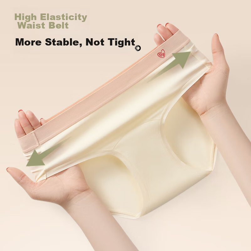 FitonTon 4-Pack Women's Underwear, Class A Pure Cotton, 7A Antibacterial, Extend...