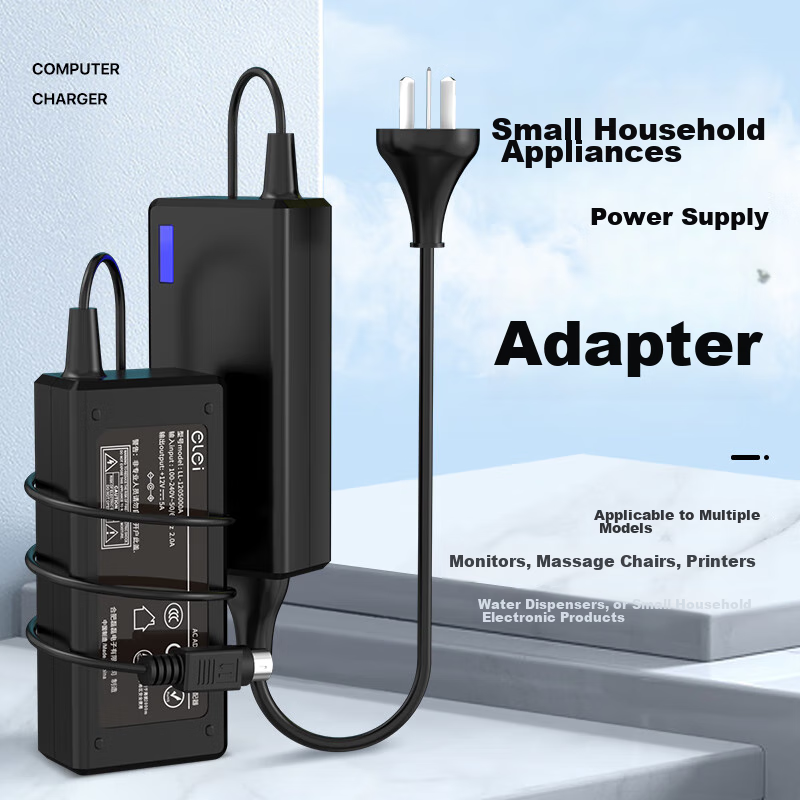 E Lei, Hikvision Hard Disk Video Recorder Power Supply, 12V 5A, Four-Pin Power A...