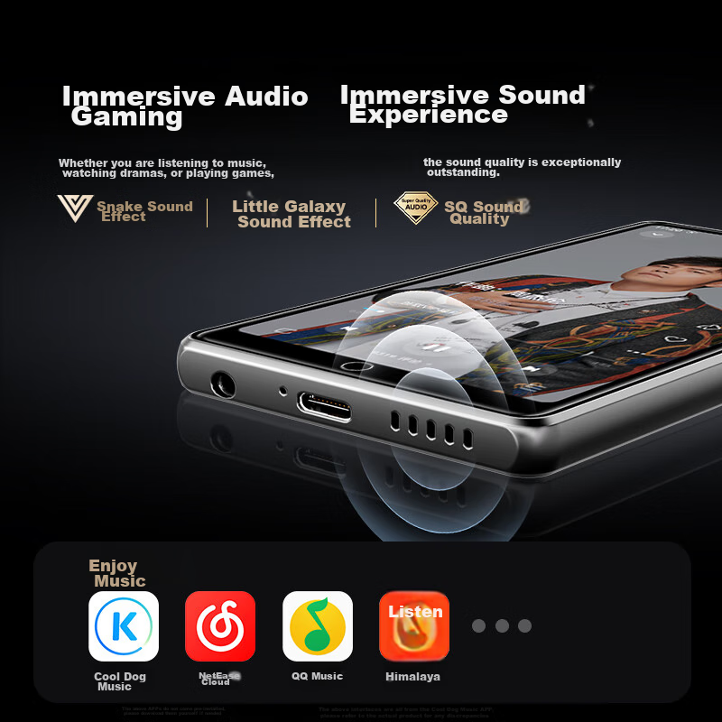 Famue BF65 MP3/MP4 Smart Music Player with WIFI Internet Access, 4+128GB, Androi...